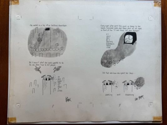 Jules Feiffer Pasionella original layout signed art illustration panels | eBay US