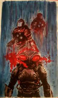Javier Coscarelli - Ilustraciones - illustration black manta - watercolors - usd 85