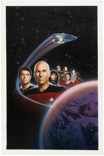 STAR TREK: THE NEXT GENERATION - THE COLLECTOR‘S EDITION VHS ORIGINAL ART BY JEFF WACK.