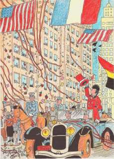 Wasterlain, Marc - Dessin original en couleur - Docteur Poche d’apres Hergé (2018) | Catawiki