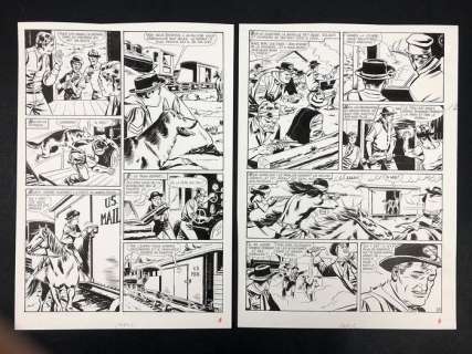 Rin Tin Tin e Rusty n°  105 - Carlo R. Marcello - 2x tavole originali - Page volante - (1968) | Catawiki