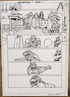  - Grandville - Force Majeure  #5 - Page 61 - Original Artwork by Bryan Talbot - Autre - (2017) 