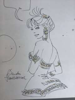 Mézières Jean-Claude - Dessin original Ã  l’encre de Chine - Laureline | Catawiki