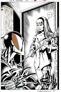 Randy Emberlin, Steven  Butler - Web of spider-man #125 p 18 splash ( spider-man & gwen stacy! ) 1995
