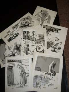 Rik (Clément, Rik)  - 7 Originele tekeningen - Het avontuur van Missi - een verhaal verschenen in ’t Kapoentje | Catawiki