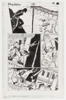 THE PHANTOM #12 DC ORIGINAL ART PAGE BY LUKE McDONNELL. | Hake’s
