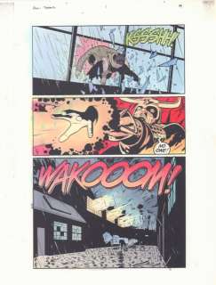 Doug Hazlewood, John Kalisz, Michael Lark | All Star Comics #1 P.19 Color Guide Art - Hourman (Rex Tyler) Vs. the Stalker - 1999 | Anthony’s Comic Book Art
