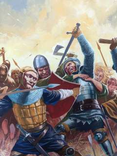 Treasure Magazine - - Original drawing (gouache / watercolour) - Battle Scene - Full Storyboard - Page volante | Catawiki