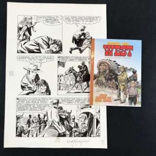 Storia del West - Tavola originale + volume anniversario 50 anni - EO | Catawiki