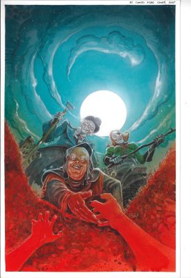Tyler Crook | EC Comics Treasury of Terror Main Cover | Tyler Crook
