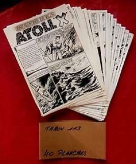  - Giordan, Raoul - 40x Planche originale remontée - Vigor - Atoll X 