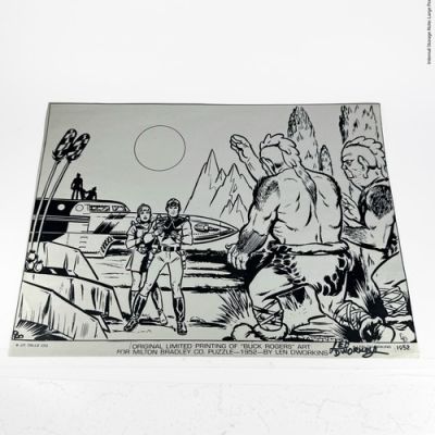 1952 Buck Rogers Len Dworkins Hand Signed Limited Print Milton Bradley Puzzle | eBay US (Buy It Now)