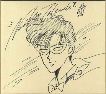 Naoko Takeuchi Handwritten shikishi "Sailor Moon"Tuxedo kamen | Mandarake (Big Web)