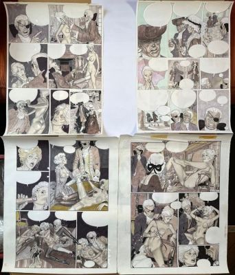 Erich Von Gotha... | Lot 170 - Erich VON GOTHA (né en 1924) Quatre planches originales... | misc / divers