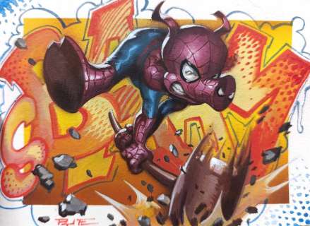 Pasquale Ferrara - Spider-Ham Illustration