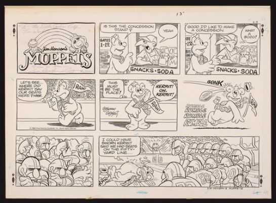 Original Art for the Muppets Comic Strip (2/6/1983) by Guy and Brad Gilchrist | eBay US (Buy It Now)