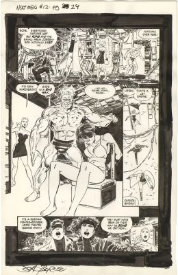 John Byrne | Next Men #12 p24 (Bondage!) | Nostalgic Investments