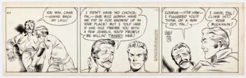 Warren Tufts | Casey Ruggles Daily Comic Strip Original Art dated 4-7-53 (United Feature Syndicate, 1953). | Heritage