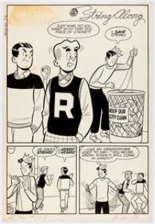 Harry Lucey | Archie #123 Partial Story "String Along" Original Art Group of 4 (Archie Comics, 1961). | Heritage