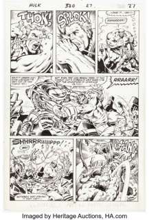 Al Milgrom And Dell Barras | Hulk #320 Story Page 27 Original Art (Marvel, 1986).... | Heritage