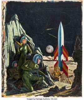 Victor Prezio | Real War October-1958 Cover Painting Original Art (Stanley Publications, 1958).... | Heritage