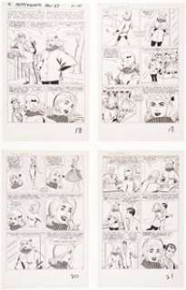 Al Hartley | Patsy Walker #106 Complete 4-Page Story Original Art (Marvel, 1963).... (Total: 4 Original Art) | Heritage