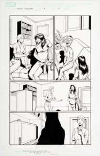 Andrea Di Vito and Drew Hennessy - Young Avengers #8 Story Page 9 Jessica Jones Original Art (Marvel, 2005)....