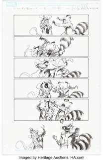 Marvel Artist - Filipe Andrade Rocket Raccoon and Groot #3 Story Page 16 Original Art (Marvel, 2016)....