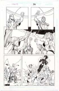 Castrillo, Anthony - Anthony Castrillo, Roberto Flores, and Al Milgrom X-Men ‘96 Story Page 30 Original Art (Marvel,1996)....