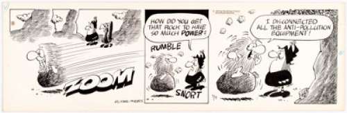Myers, Russell - Russell Myers Broom-Hilda Daily Comic Strip Original Art dated 7-4-72 (Chicago Tribune, 1972)....