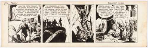 Caniff, Milton | Milton Caniff Terry and the Pirates Comic Strip Daily Original Art dated 10-2-39 (N.Y. News Syndicate, 1939). ... | Heritage