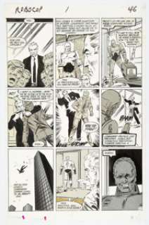 Bagley, Mark | Javier Saltares, Alan Kupperberg, and Tony DeZuÃ±iga Robocop #1 Story Page 44 Original Art (Marvel, 1987).... | Heritage