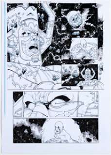 Cifuentes, Vicente - Vicente Cifuentes [Andres Guinaldo printed blue lines] Son of Hulk #13 Story Page 10 Original Art (Marvel, 2009)....