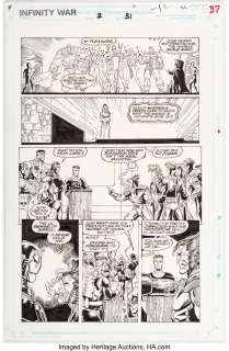 Lim, Ron | Ron Lim and Al Milgrom The Infinity War #2 Story Page 31 Original Art (Marvel, 1992).... | Heritage