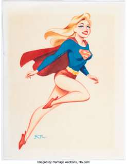 Timm, Bruce | Bruce Timm - Supergirl Illustration Original Art (undated).... | Heritage