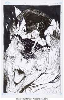 Ramos, Humberto | Humberto Ramos U.S. Avengers #5 Variant Cover Moon Girl and Devil Dinosaur Original Art (Marvel, 2017).... | Heritage