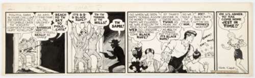 Capp, Al | Al Capp Li’l Abner Daily Comic Strip Original Art dated 9-27-38 (United Feature Syndicate, 1938). ... | Heritage