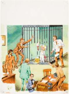 Severin, John - John Severin Cracked Magazine #186 Cover Original Art and Reading Copy of the Published Issue Group of 2 (Major Ma... (Total: 2 Original Art)