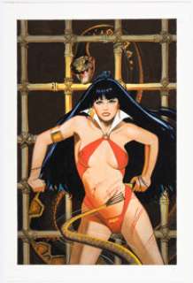 Silke, Jim | Jim Silke Vampirella: Crimson Chronicles Maximum #1 Cover Painting Original Art (Harris Comics, 2008).... | Heritage