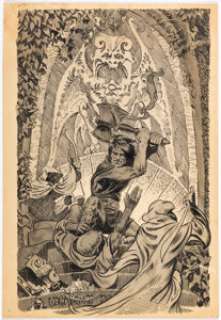 Hickman, Stephen - Stephen Hickman Nebulous #1 Centerfold Illustration Original Art (Jim Stewart, 1971)....