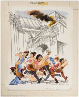 Wilson, Rowland B. | Rowland B. Wilson Playboy April-1973 Single Panel Gag Cartoon Illustration Original Art (HMH, 1973).... | Heritage