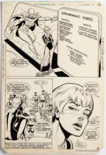 Pollard, Keith - Keith Pollard, Mike DeCarlo, and Tod Smith DC Comics Presents Annual #2 Superwoman Story Page 5 Original Art (DC, ...