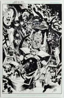 Unidentified Alternative Art Comic Artist | Wellington Alves - Galactus Cosmic Specialty Illustration Original Art (2017).... | Heritage