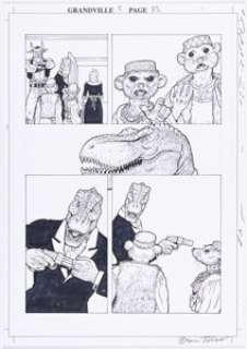 Talbot, Bryan - Bryan Talbot Grandville: Force Majeur Story Page 83 Original Art (Dark Horse, 2017)....