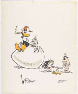 London, Bobby - Bobby London and Dan O‘Neill Dirty Duck Meets Odd Bodkins Original Art (1970s)....