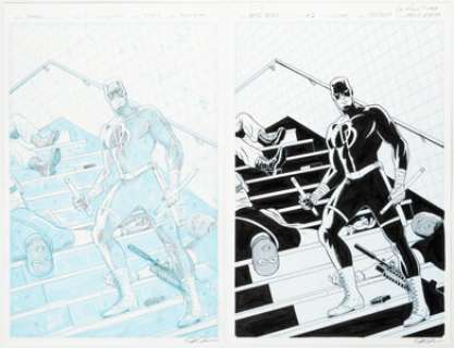 Rivera, Paolo - Paolo Rivera and Joe Rivera Daredevil #3 Variant Cover Original Art (Marvel, 2016).... (Total: 2 Original Art)
