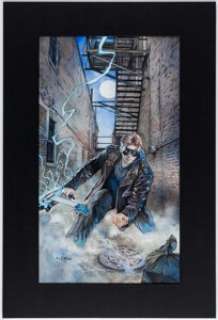 Fleming, Tom - Tom Fleming Eternal Descent: Cobalt Cover Original Art (Space Goat Productions, 2016)....