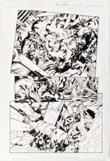 Lashley, Ken - Ken Lashley and Jay Leisten Flash: The Fastest Man Alive #1 Story Page 19 Original Art (DC, 2006). ...