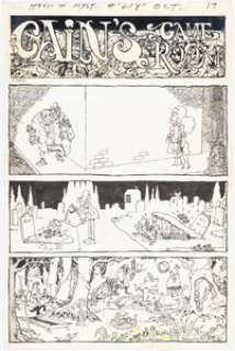 Aragonés, Sergio | Sergio Aragonés House of Mystery #218 Complete 1-Page Story "Cain’s Game Room" Original Art (DC, 1974).... | Heritage