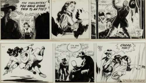 Tufts, Warren - Warren Tufts Casey Ruggles Daily Consecutive Comic Strip Original Art Group of 2 (United Features Syndicate, 1952)... (Total: 2 Original Art)
